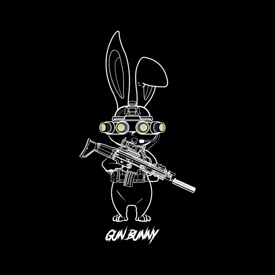 Ladies Gun Bunny T-Shirt