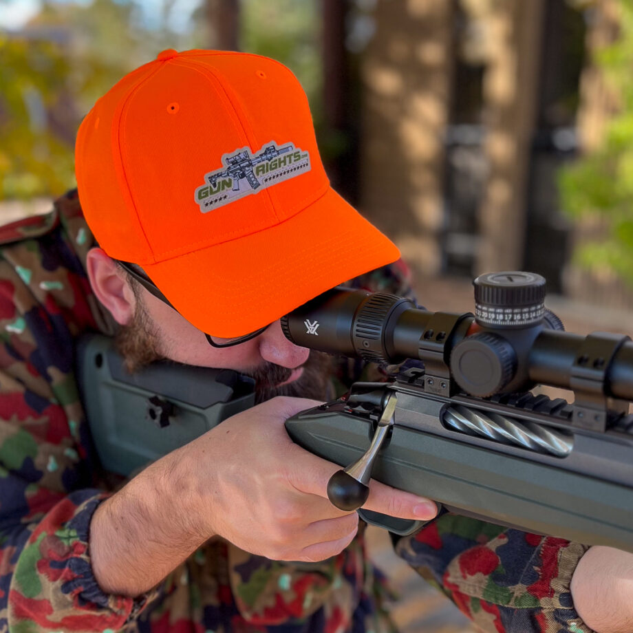 GunRights.org Blaze Orange Hunting Cap - Image 2
